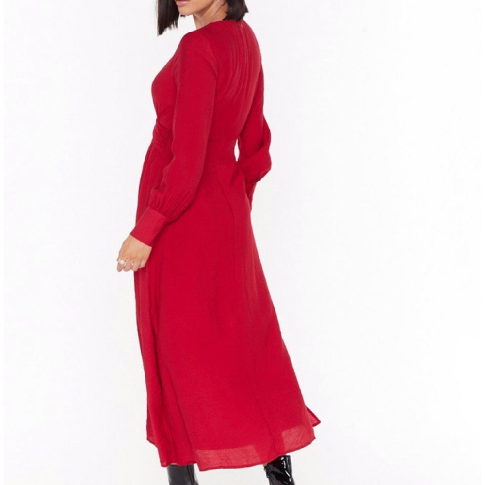 Nasty Gal V Right Back Plunging Miaxi Dress NWT - Picture 2 of 3